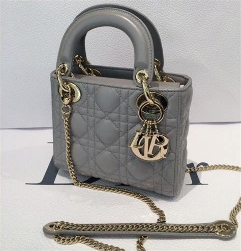 dior lady bag grey